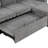 83.5" Couch With Reversible Chaise & Storage, Cup Holders, Ports, Gray Chenille Fabric For Living Space Storage Space, Upholstery, Comfortable-2056470059