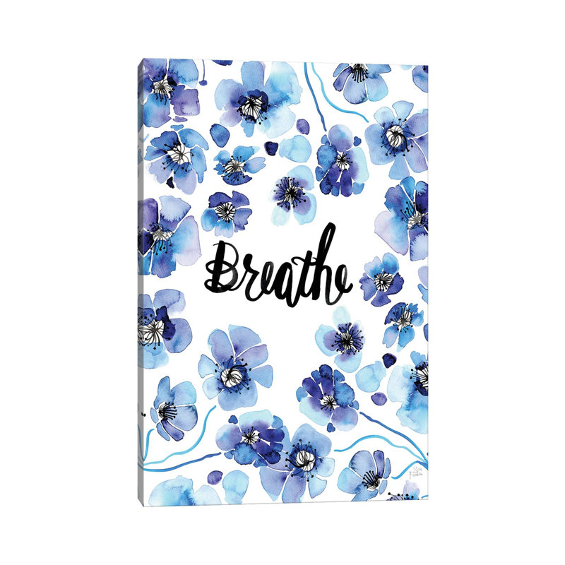 Breathe by Sara Franklin - Wrapped Canvas Painting, 20.32 cm H x 30.48 cm W