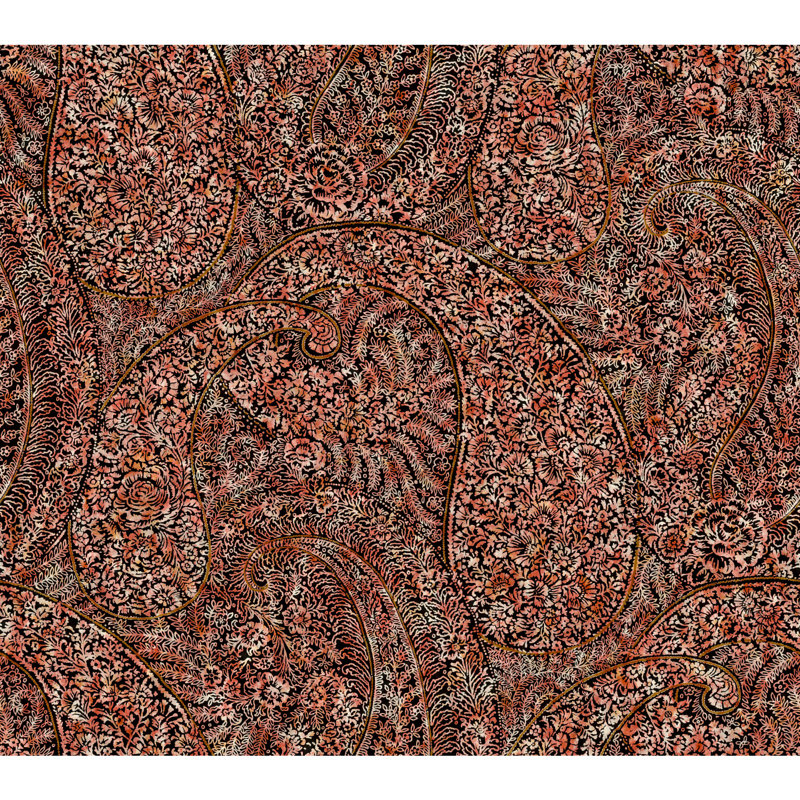 Papier peint cachemire Kashmir Dreams, Rouge