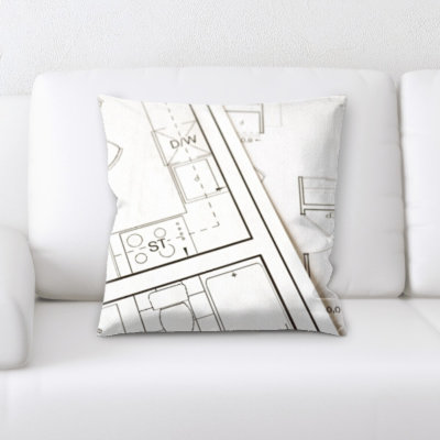 Microsuede Reversible Throw Pillow