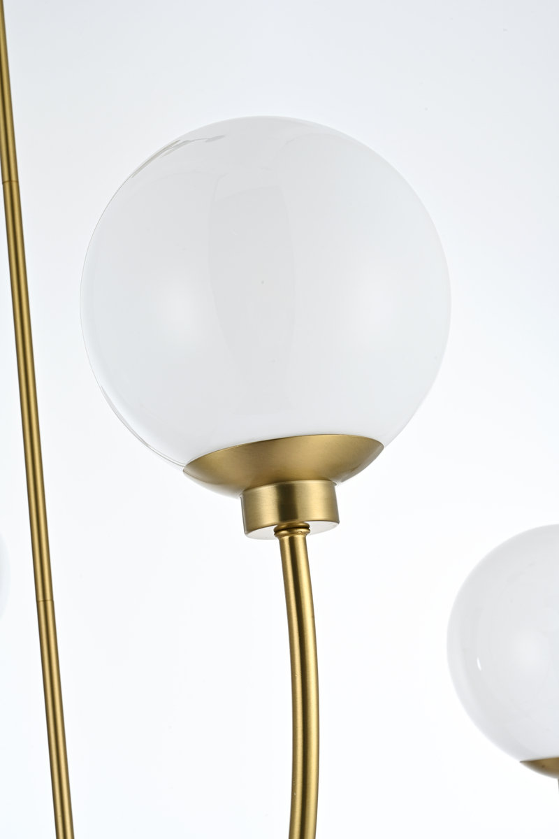 Kyle 4-Light Chandelier, 25" H x 30" W x 30" D, Satin Gold