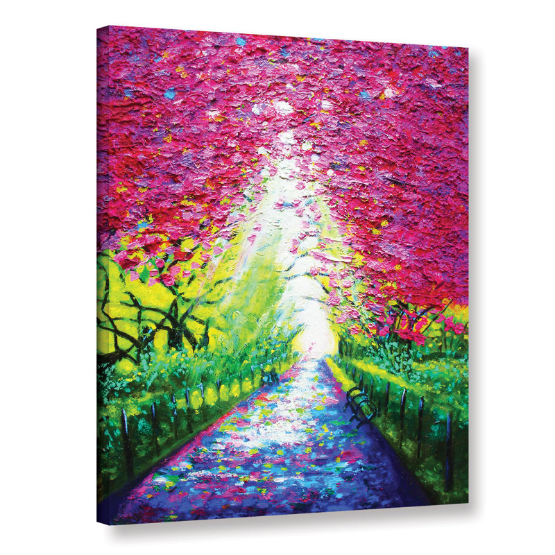 «Central Park In Spring», reproduction d'art sur toile tendue, H 24 po x l 18 po x P 2 po