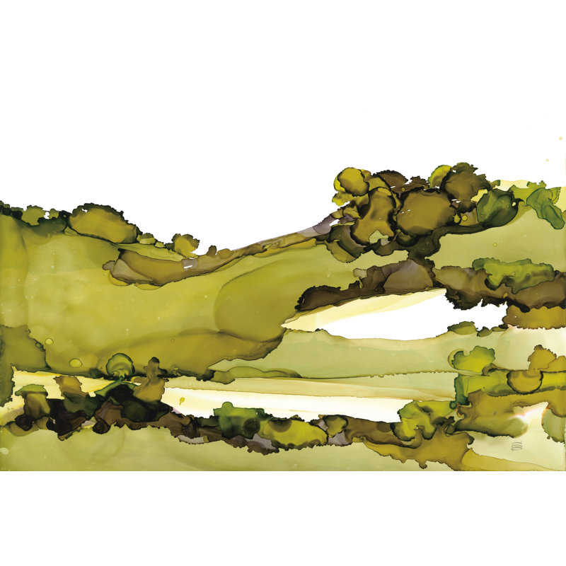 «Orrie Greenscape I Crop» par Chris Paschke, H 12 po x l 18 po, Non, Cadre simple blanc