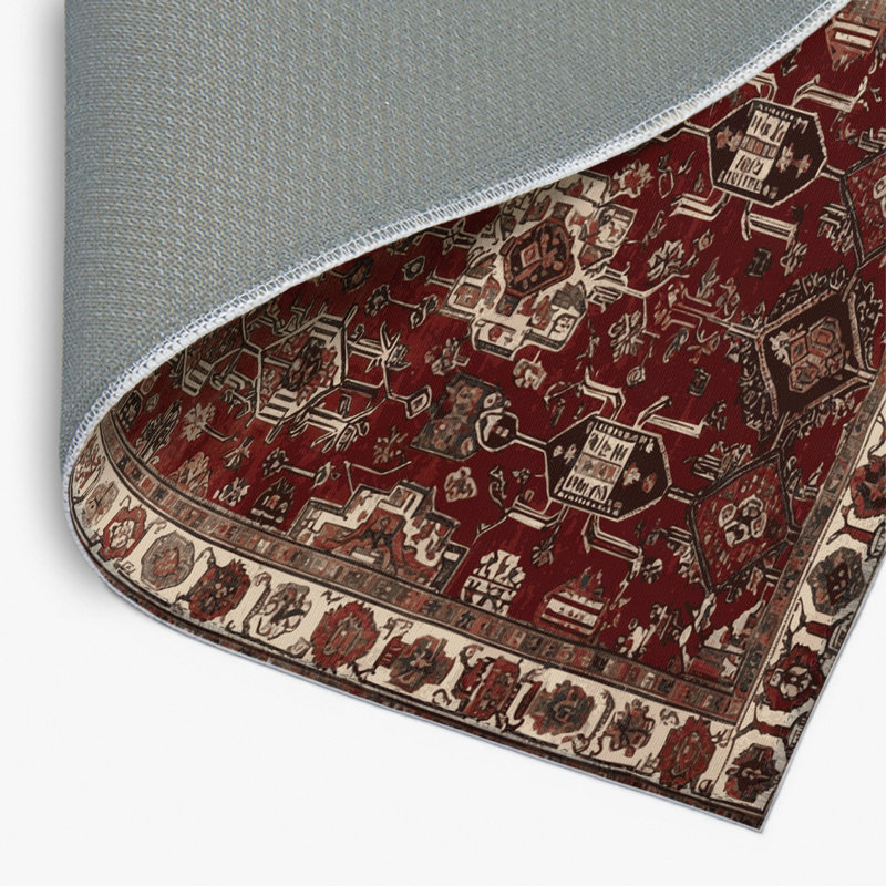 Tapis turc intérieur et extérieur brun, Rectangulaire 8 pi x 10 pi