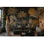 Dark Tropical Landscape Wallpaper Palm Trees Gold Sun Removable Wall Decor-1355658890-1355658998