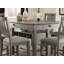 Ensemble de comptoir 7 pièces en bois massif gris antique-344414432