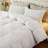 All Season Feather Down Comforter 750 Fill Fluffy Duvet Insert 100% Cotton Cover with Corner Tabs-1638009774-1638009771