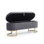 Banc de rangement rembourré en velours-1444810689