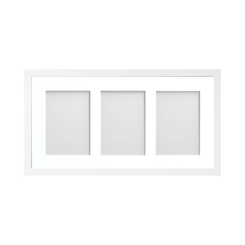 Albarran Matte Picture Frame with Mat, White, 5cm x 7cm