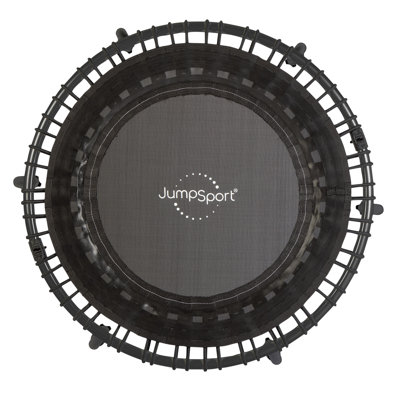 Trampoline d'intérieur pliant léger de 39 pouces JumpSport 350f, noir