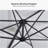 Rocshelle quare Right-left Tilt Cantilever Umbrella with Base and 360-degree Rotation-225910566-248276125