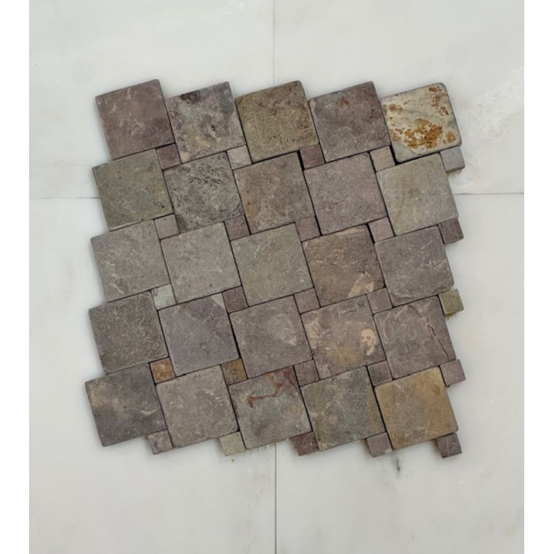 Orchid Slate Hop Scotch Pattern