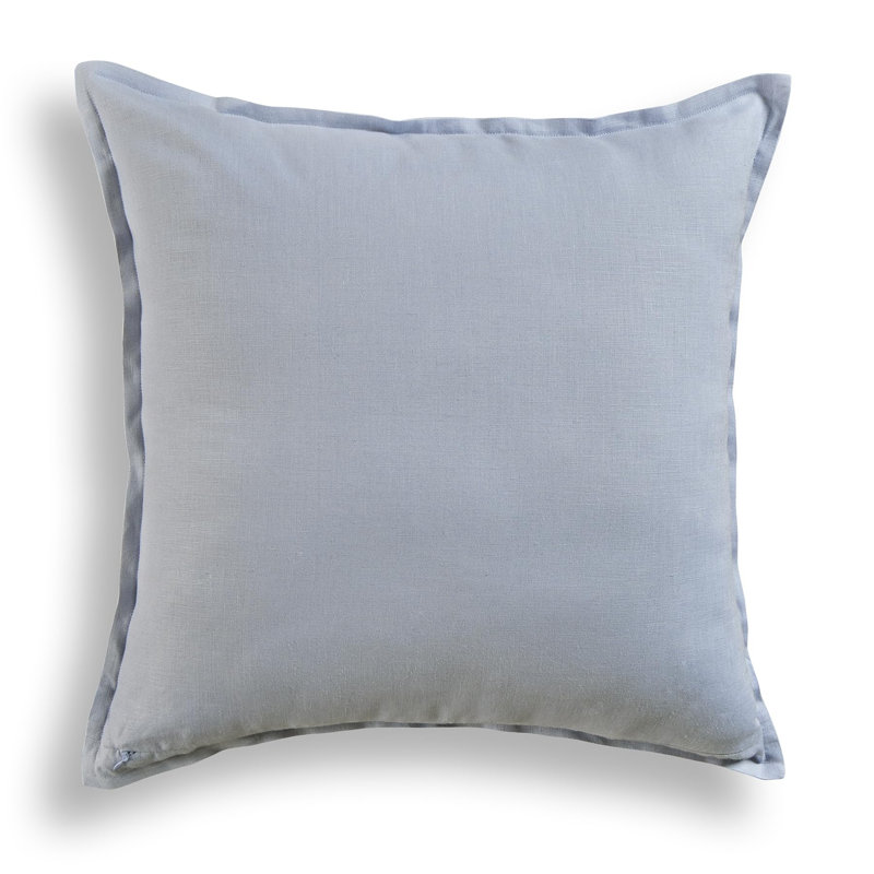 Santa Barbara - 100% Pure Linen Pillow Cover, Dusty Blue