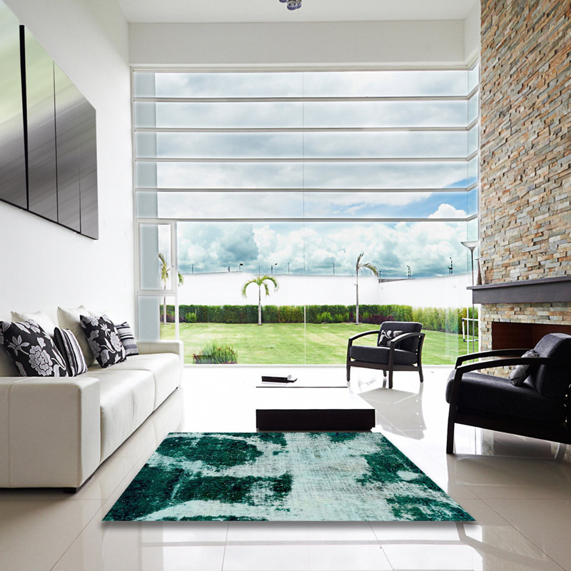 Abstract Indoor Rug, Square 3'