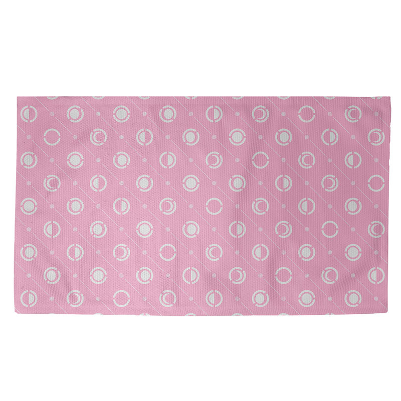 Rose Tapis décoratif phases de lune, Rectangle 2 pi x 3 pi