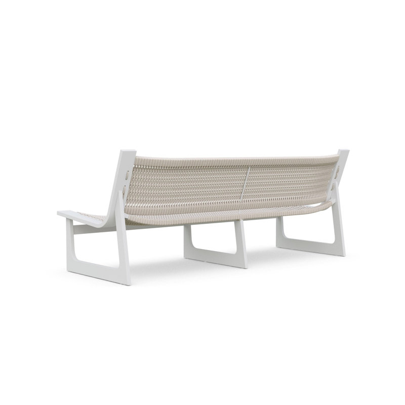 Cozumel 3 Seat Sofa, Matte White