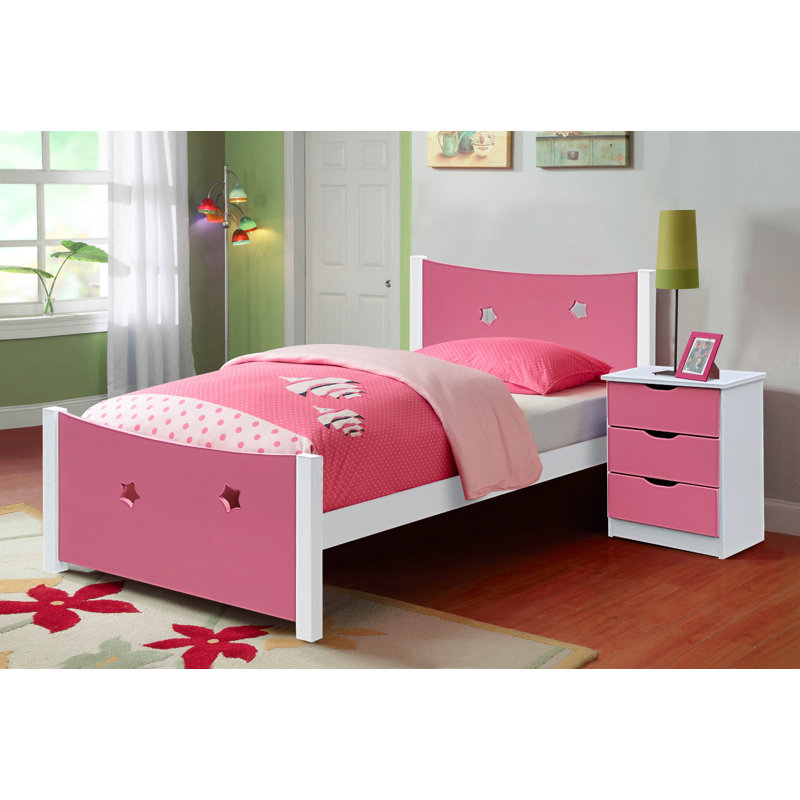 Cardenas Single (3') Bed Frames, Pink