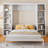 Queen Size Murphy Bed With Desk And Bookshelf (Bookshelf)