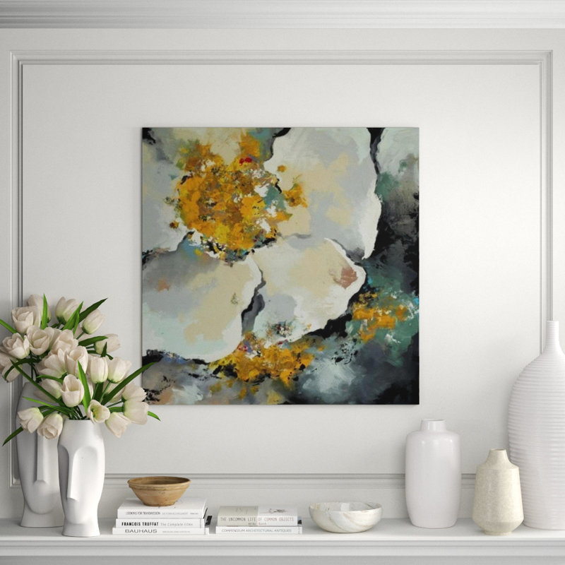 Medallion Print, 36" H x 36" W x 1.5" D, Image Brush Gel