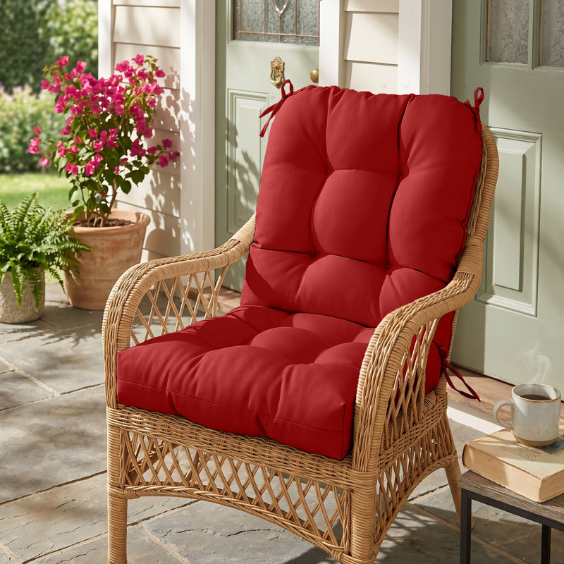Indoor/Outdoor Seat/Back Cushion, Red
