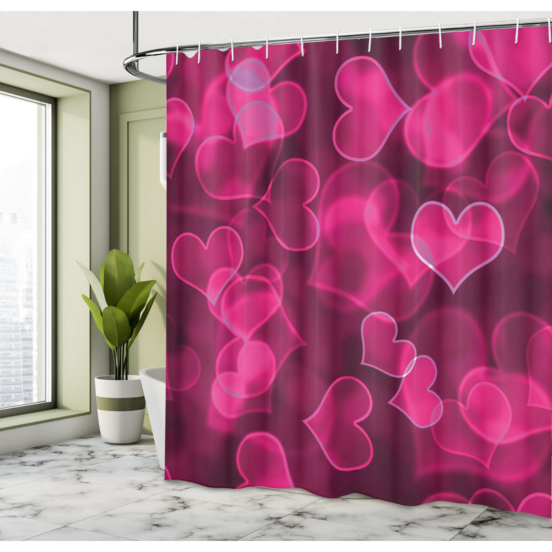Ensemble de rideau de douche + crochets, H 70 po x l 69 po