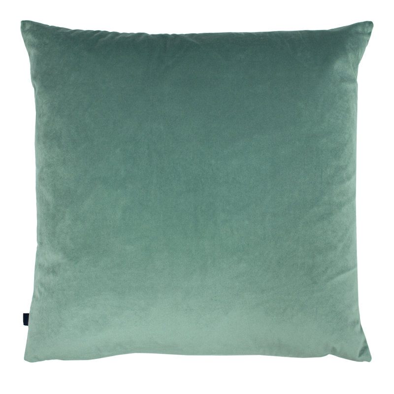 Jaden Geometric Square Cushion, Green, Feathers