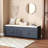 54.4" Shoe Bench with Lift Top Storage,Entryway Storage Bench with Cushioned Seat and 4 Doors-114217409