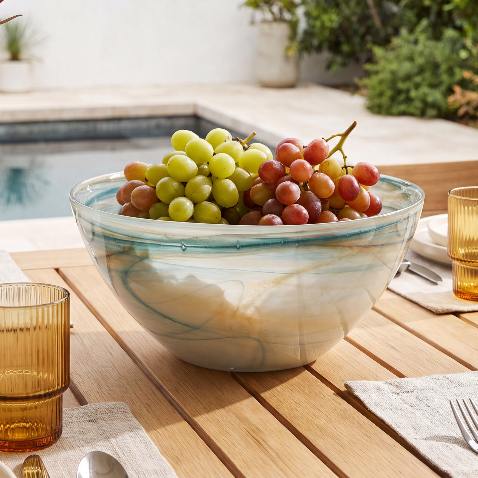 Anjou Glass Serving Bowl