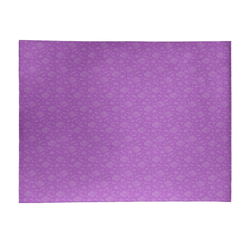 Tapis de zone mauve pizza, Rectangle 9 pi x 12 pi