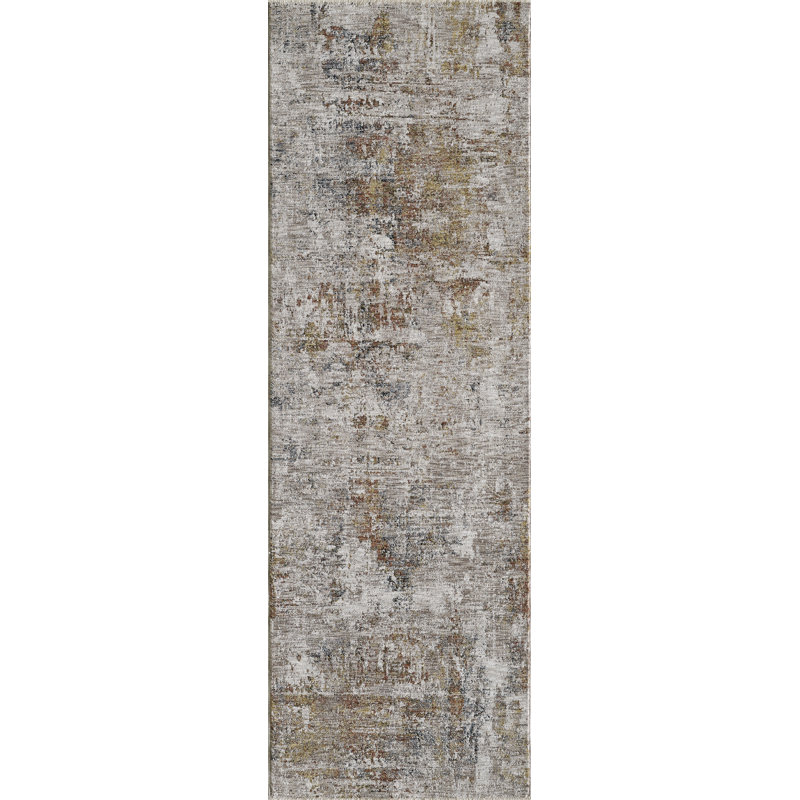 Kampou Geometric Indoor Rug, Runner 2'6" x 7'6"