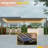Metal Pergola with Louvered and Solar LED-98654262