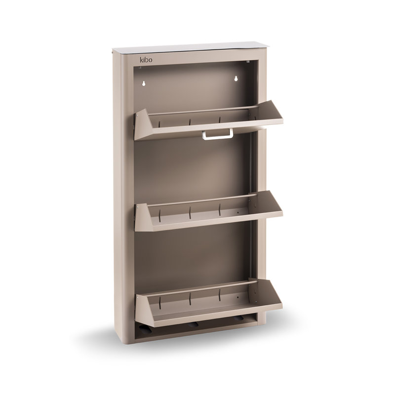 9 Pair Shoe Storage Cabinet, Brown