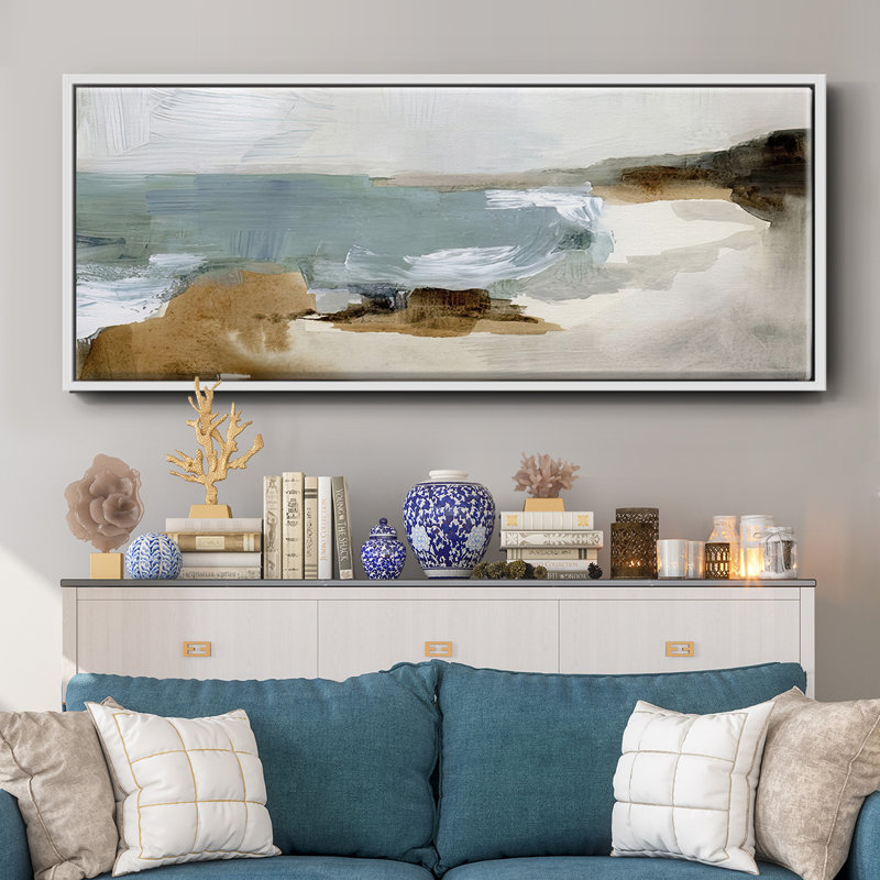 «Ocean Sigh IV», toile encadrée, H 20 po x l 50 po
