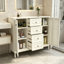 Storage Sideboard Buffet Cabinet With Adjustable Shelves 4 Drawers And 2 Doors For Organizing Spaces