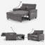 Futon-chaise convertible 3-en-1 avec ports USB