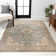 Stickney Floral Medallion Chambray Blue/Ivory Rug