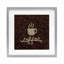 Motif grain de café, impression encadrée sous verre, design par Seven Trees Design-1910543894-1910543902