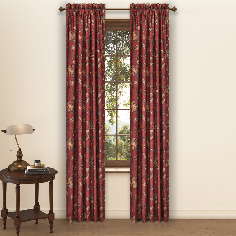 Bari 84" Window Panel Pair Red