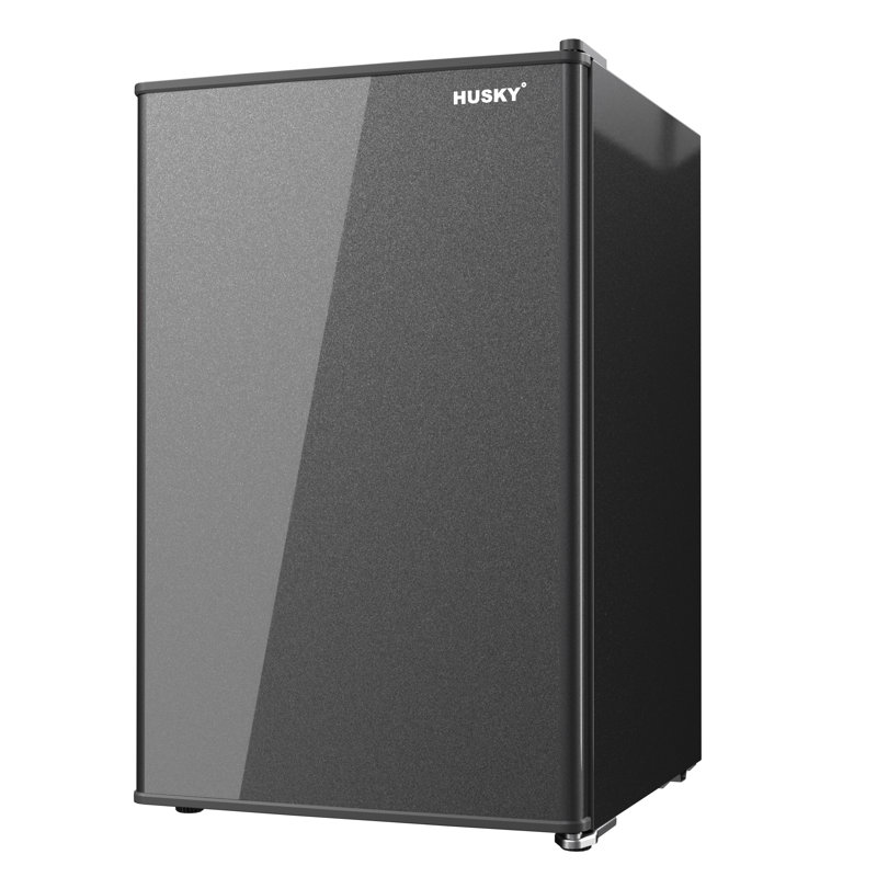 Porte solide SnowLion Premium de 65 L, 2,3 pieds cubes Mini réfrigérateur autoportant sous le comptoir, Noir