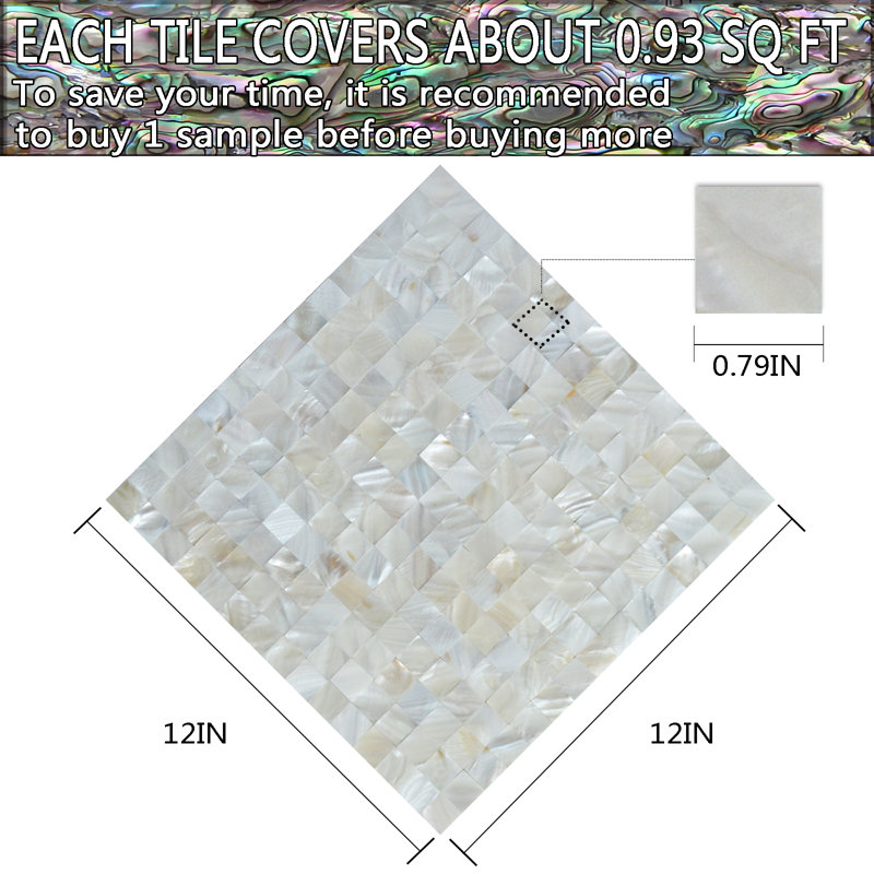 tuile en nacre, 1 sheet