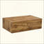 Table basse moderne en bois aggloméré avec texture en bois, durable et élégante pour un espace de vie amélioré