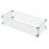 Rectangular Fire Pit Wind Guard, Transparent Tempered Glass, Polished Aluminum Brackets, 3M Anti-slip Pads, Fit for Best Choice 52-inch Fire Table 