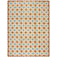 2000s Brown Geometric Modern Contemporary Hooked Rug 10' X 14' Handwoven Wool Carpet