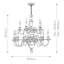 Baddesley 15 - Light Candle Style Chandelier