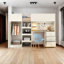 Lit mezzanine double avec tiroirs Angelynne Kids
