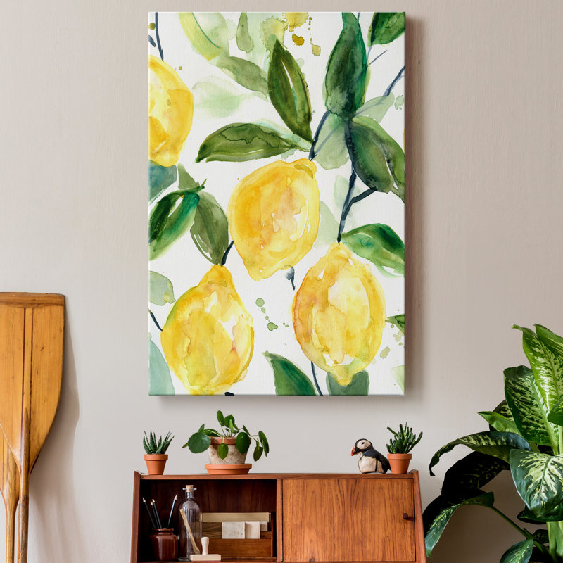 «Lemony Branch II», impression sur toile tendue, H 27 po x l 18 po x P 1 po