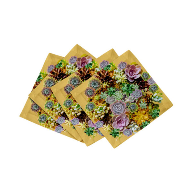 Square Napkins, Gold