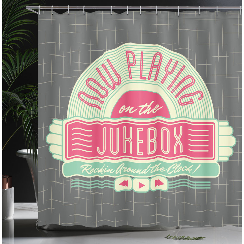 Shower Curtain with Hooks Included, 84"H x 69"W