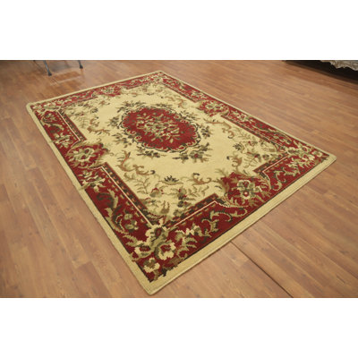 Victorian Style Floral Indian Area Rug 6x8