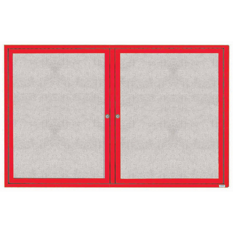 Tableau d'affichage mural extérieur pour l'extérieur, Rouge, Deux, 48 po x 72 po